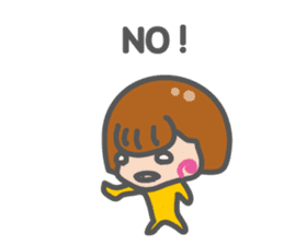 funny and cute girl sticker #12296700