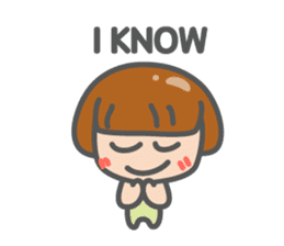 funny and cute girl sticker #12296701