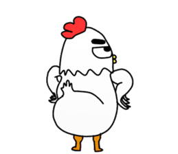 Beachy Chicky sticker #12297146