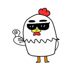 Beachy Chicky sticker #12297155