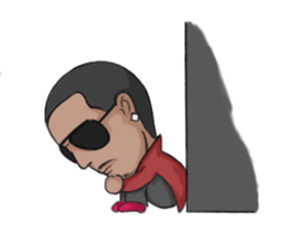 Patient from the building A sticker #12297486