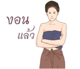 Siam women sticker #12297995