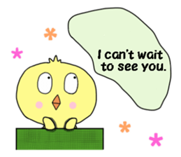 Family of a lovely chick sticker #12298021