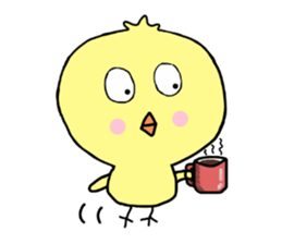 Family of a lovely chick sticker #12298035