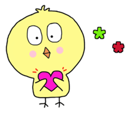 Family of a lovely chick sticker #12298042