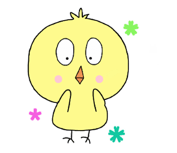 Family of a lovely chick sticker #12298043