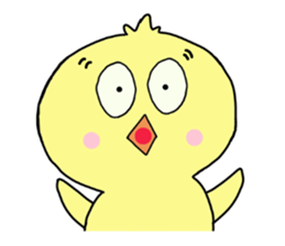 Family of a lovely chick sticker #12298045