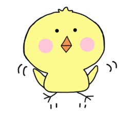 Family of a lovely chick sticker #12298047
