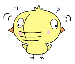 Family of a lovely chick sticker #12298048