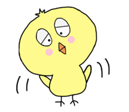 Family of a lovely chick sticker #12298050