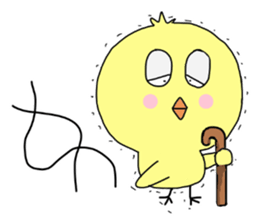 Family of a lovely chick sticker #12298053