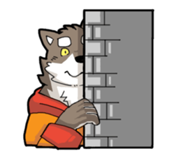 Brown Wolf sticker #12298558