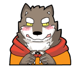 Brown Wolf sticker #12298565