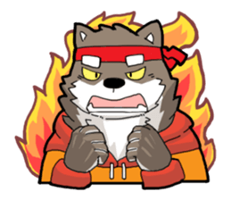 Brown Wolf sticker #12298570