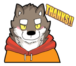Brown Wolf sticker #12298571