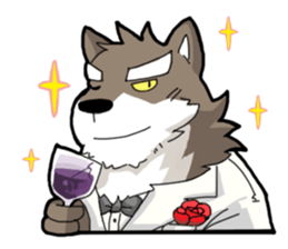 Brown Wolf sticker #12298575