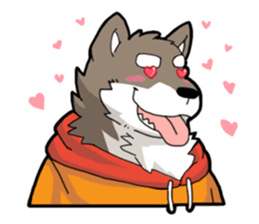 Brown Wolf sticker #12298580