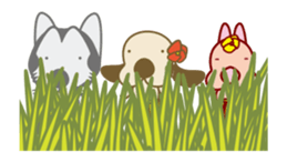 Animation of The dog doing the hula sticker #12299070