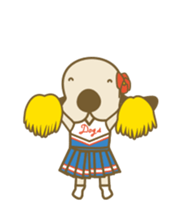 Animation of The dog doing the hula sticker #12299074