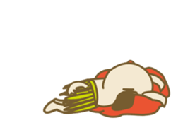 Animation of The dog doing the hula sticker #12299082