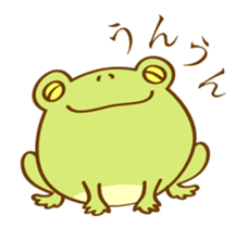 [Animated Stickers] Very Cute Round Frog sticker #12299598