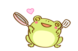 [Animated Stickers] Very Cute Round Frog sticker #12299600