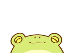 [Animated Stickers] Very Cute Round Frog sticker #12299605