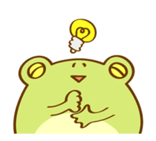 [Animated Stickers] Very Cute Round Frog sticker #12299611