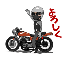 Ride naked bike animation sticker #12299745