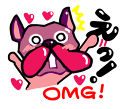 French bulldog family6 sticker #12300595