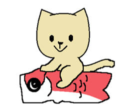 Daily life of a naughty kitten3 sticker #12300702