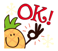 Moving pineapple! Pineappoh sticker #12300735