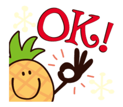 Moving pineapple! Pineappoh sticker #12300735