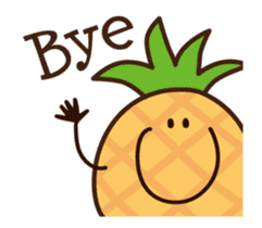 Moving pineapple! Pineappoh sticker #12300740