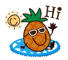 Moving pineapple! Pineappoh sticker #12300741