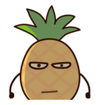Moving pineapple! Pineappoh sticker #12300743