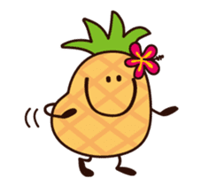 Moving pineapple! Pineappoh sticker #12300756