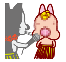 Animation of The dog doing the hula 2 sticker #12300882