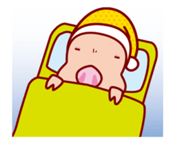 Animation of The dog doing the hula 2 sticker #12300899