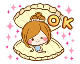 Leisurely a girlfriend Summer memory sticker #12301242