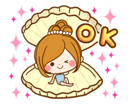 Leisurely a girlfriend Summer memory sticker #12301242