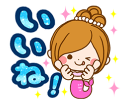 Leisurely a girlfriend Summer memory sticker #12301259