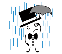hat bow-tie boy3 sticker #12301634
