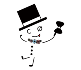 hat bow-tie boy3 sticker #12301642