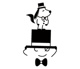 hat bow-tie boy3 sticker #12301649