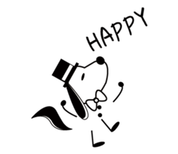 hat bow-tie boy3 sticker #12301651