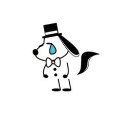 hat bow-tie boy3 sticker #12301657