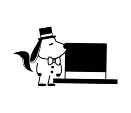 hat bow-tie boy3 sticker #12301662