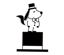 hat bow-tie boy3 sticker #12301664