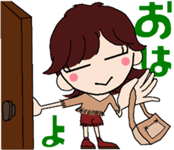 colleg girl sticker #12302566